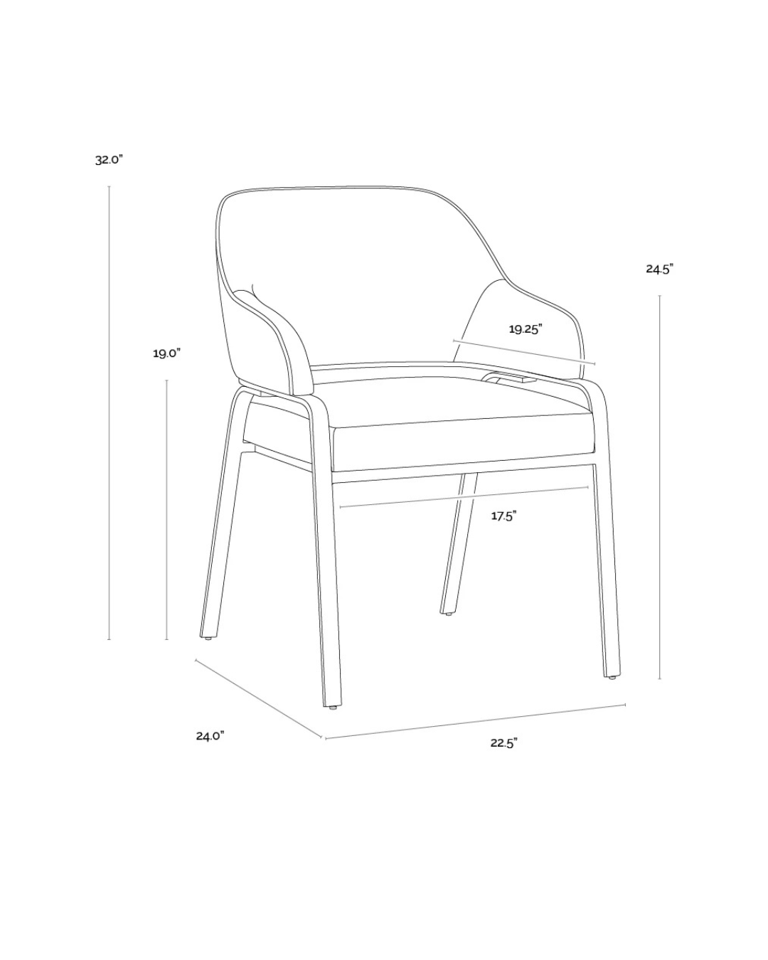 SILLA MALACHI DINING BLACK