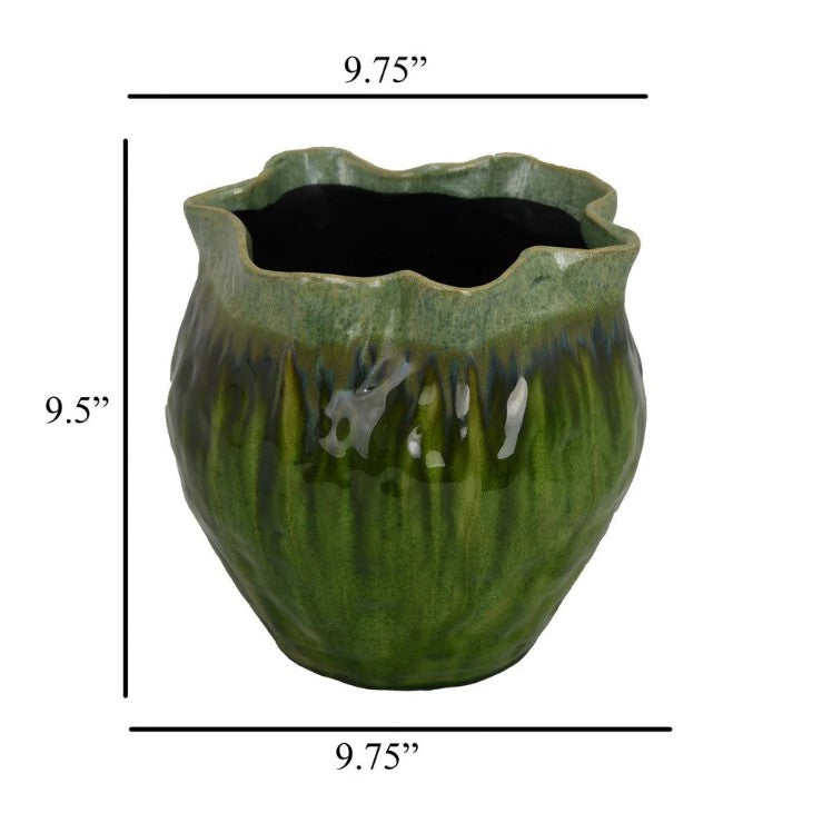 CERAMIC PLANTER GREEN