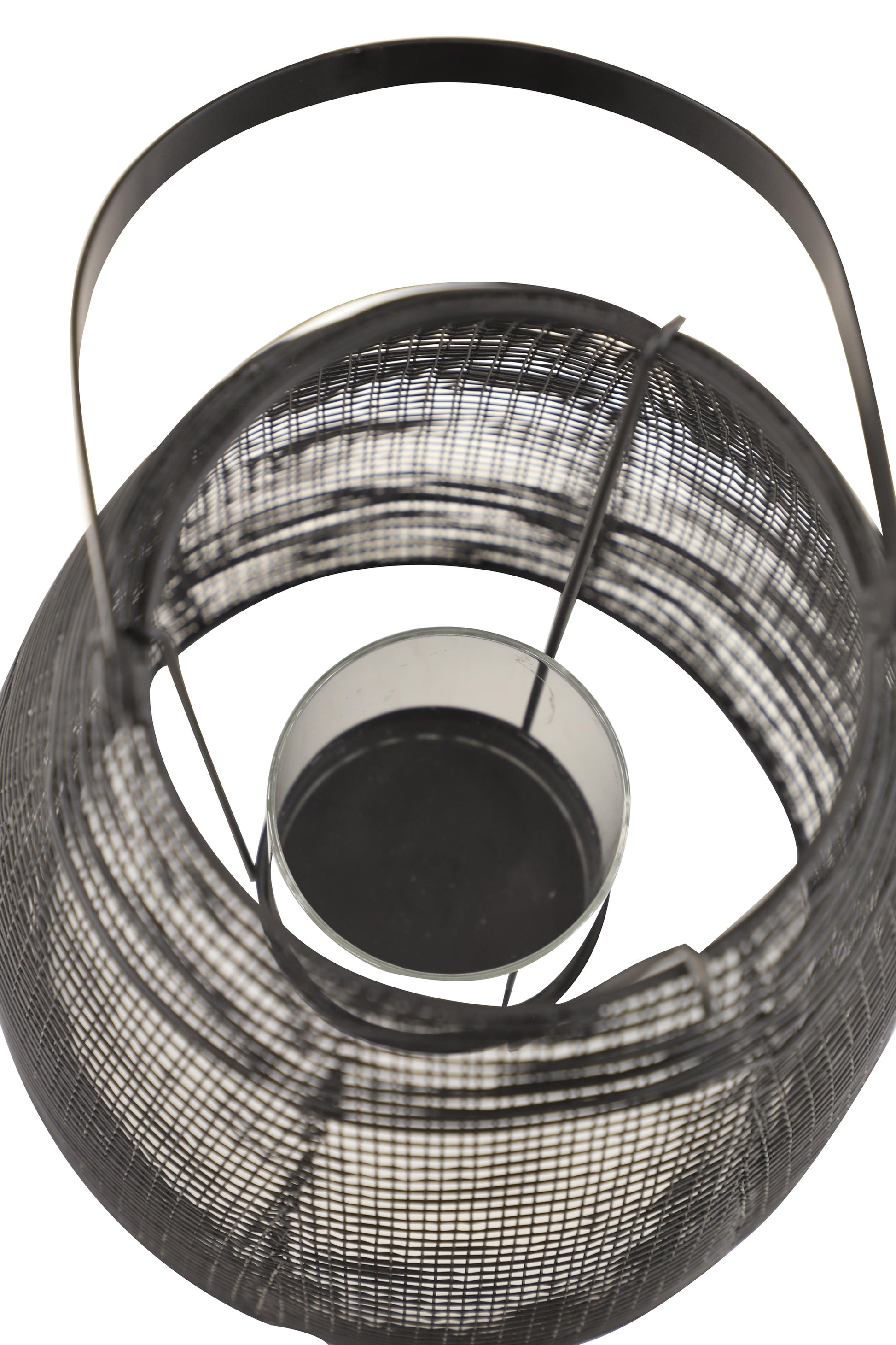 PORTAVELA CESTA METAL NEGRO