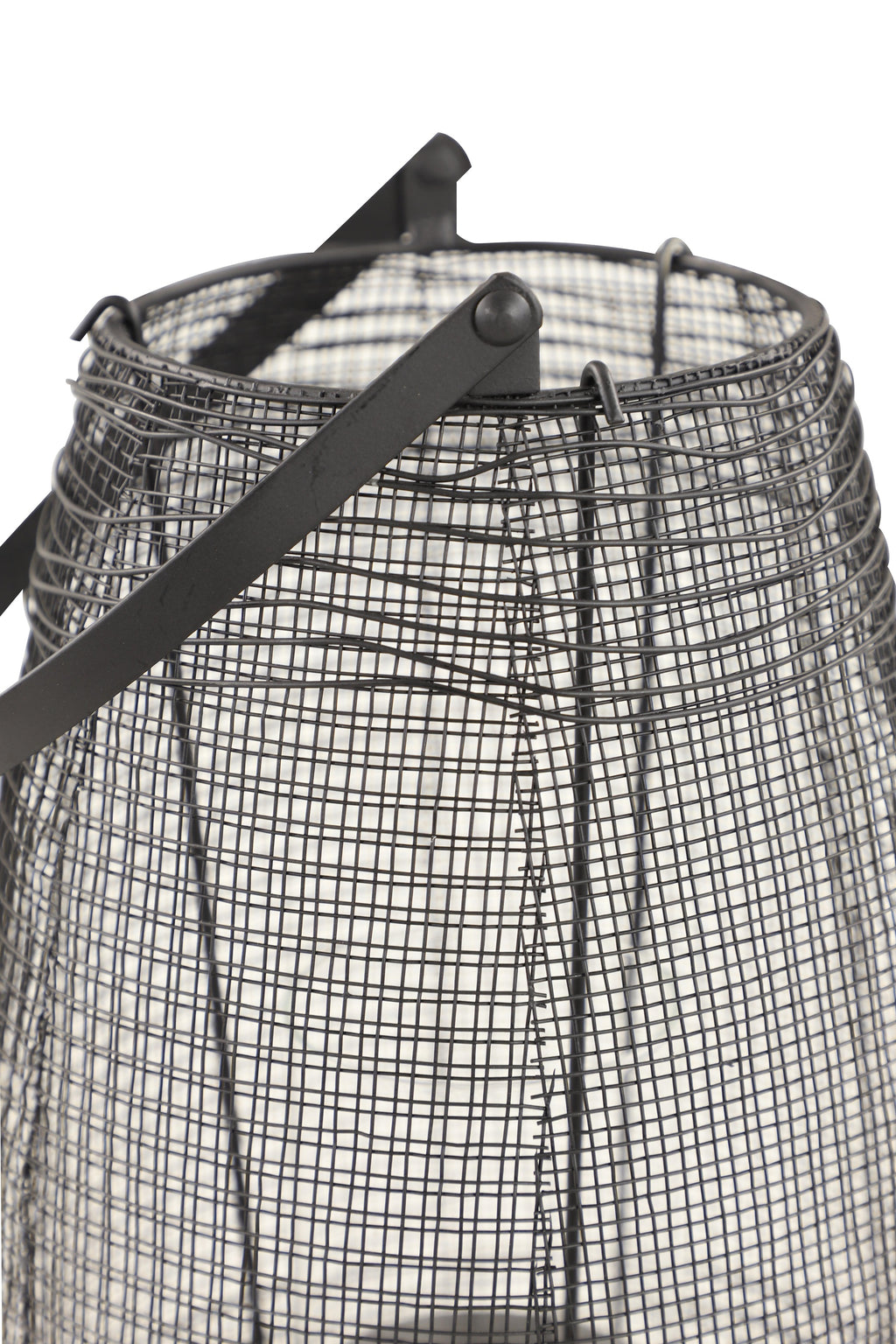 PORTAVELA CESTA METAL NEGRO
