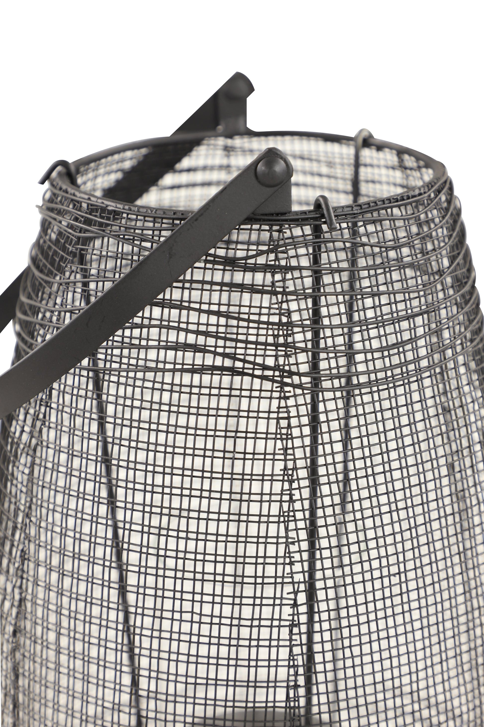 PORTAVELA CESTA METAL NEGRO