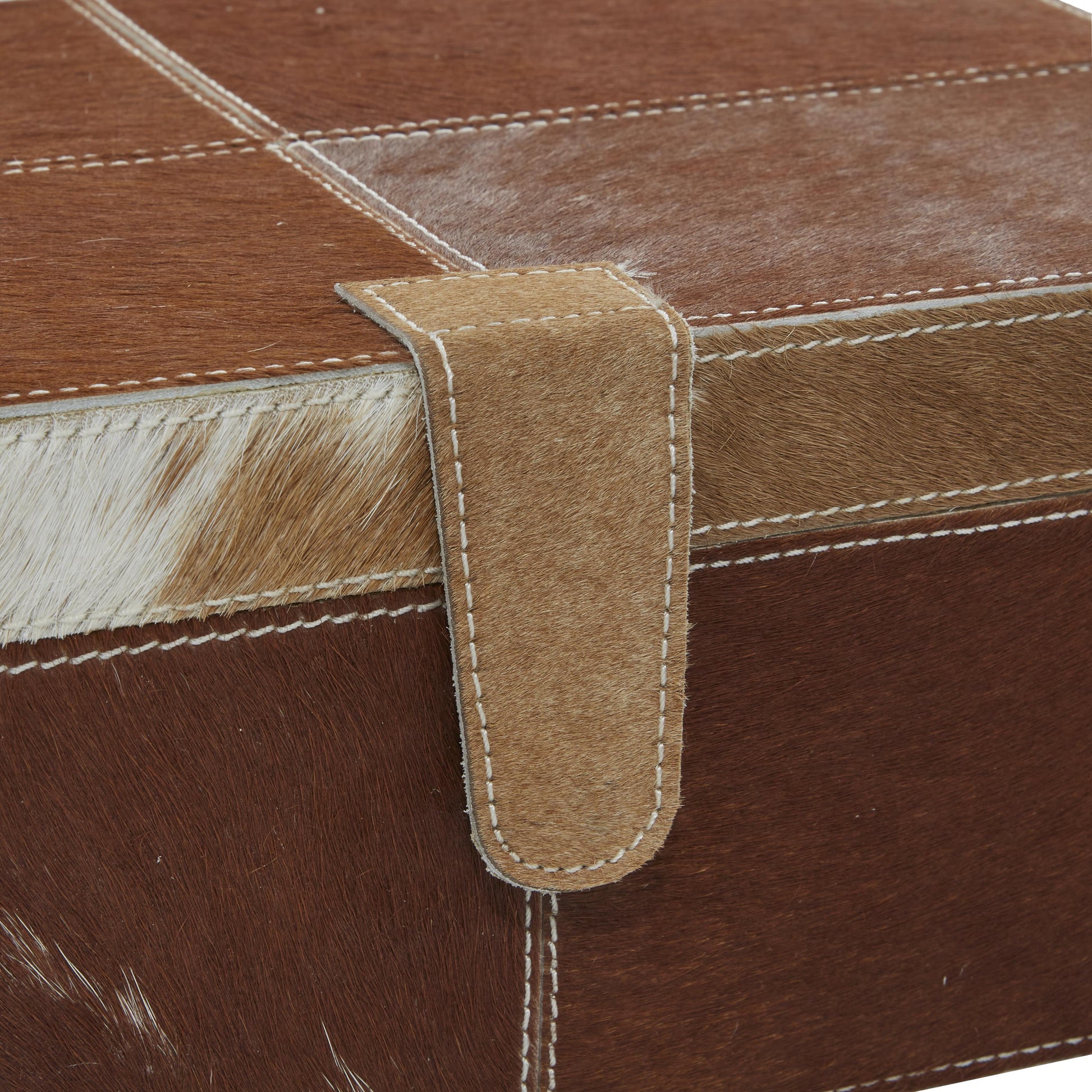 CAJA DE CUERO MARRON