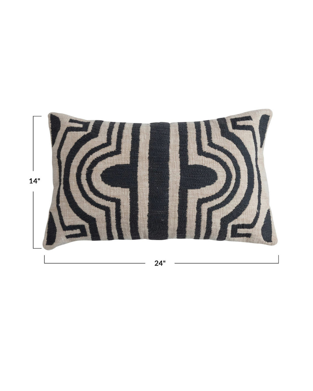 FUNDA DECO LINES BCO-NEGRO