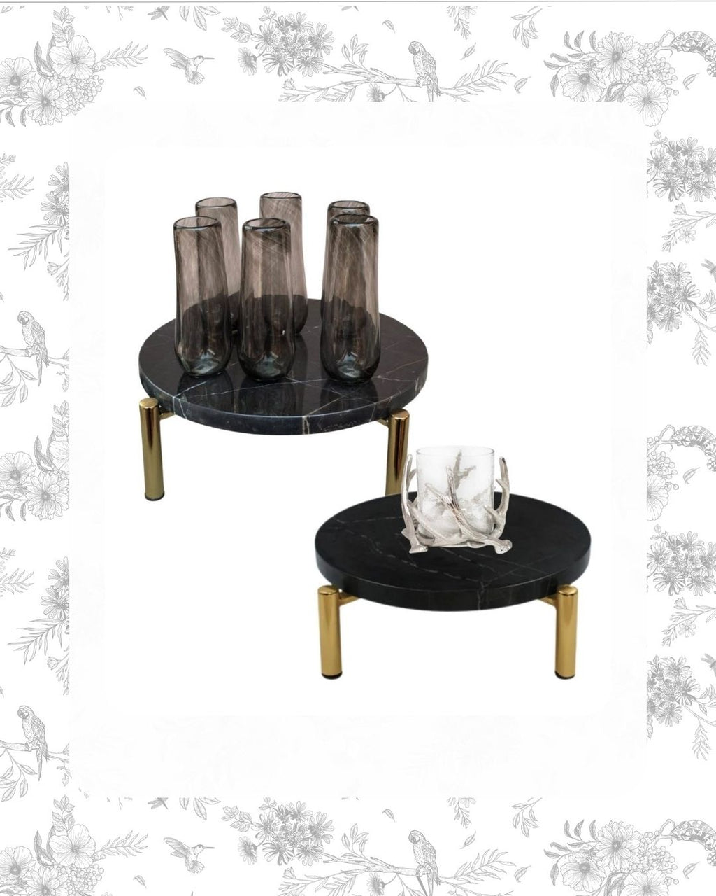COCKTAIL GLASSES - BLACK