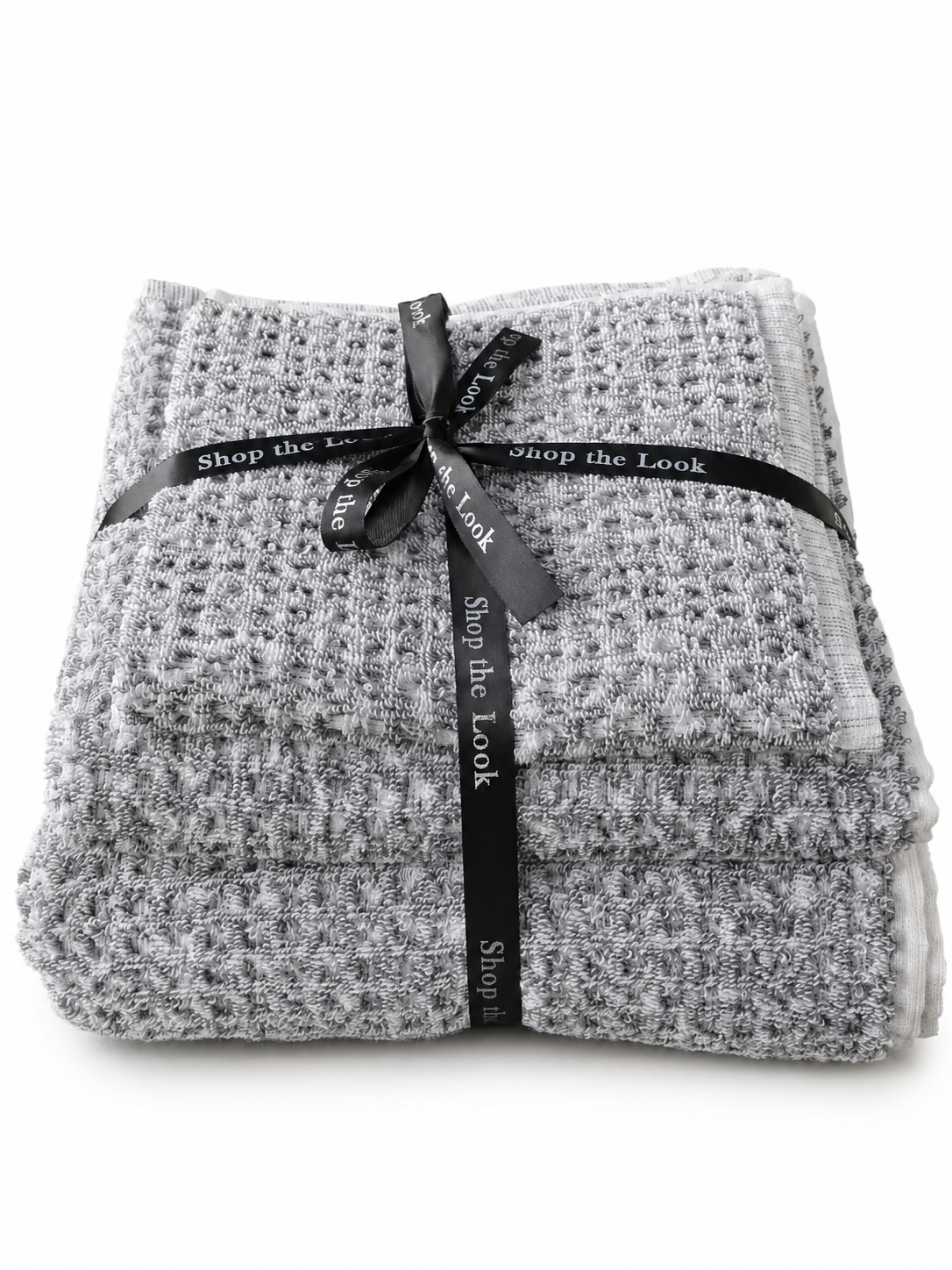 TOALLA WAFFLE SILVER GRAY