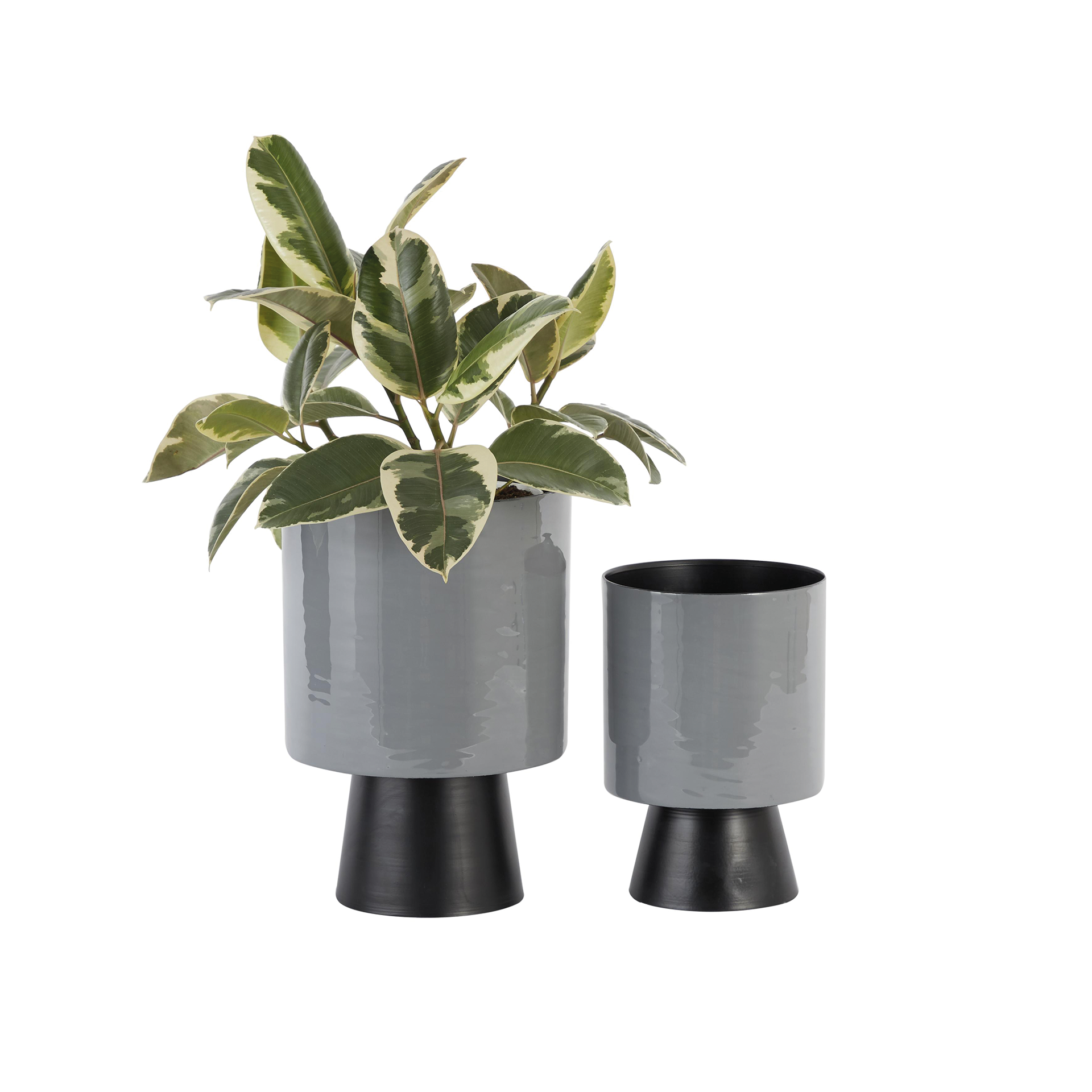 MACETA CON VASE HUMO