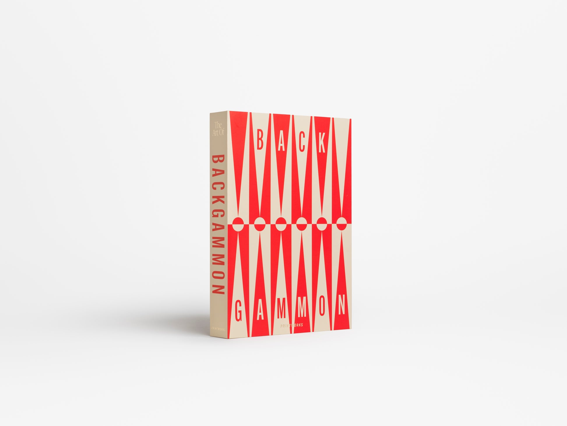 ART OF BACKGAMMON RED/CREAM