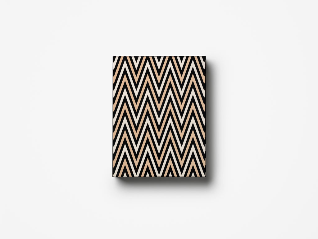 LACQUERED BACKGAMMON - BLACK