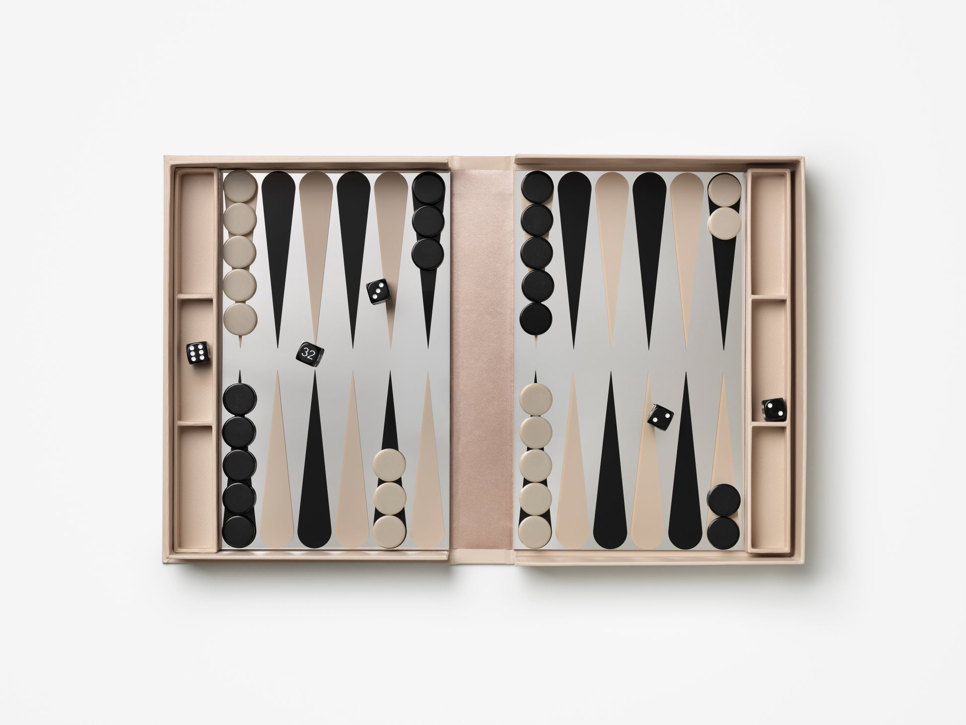 ART OF BACKGAMMON MIRROR - BEIGE