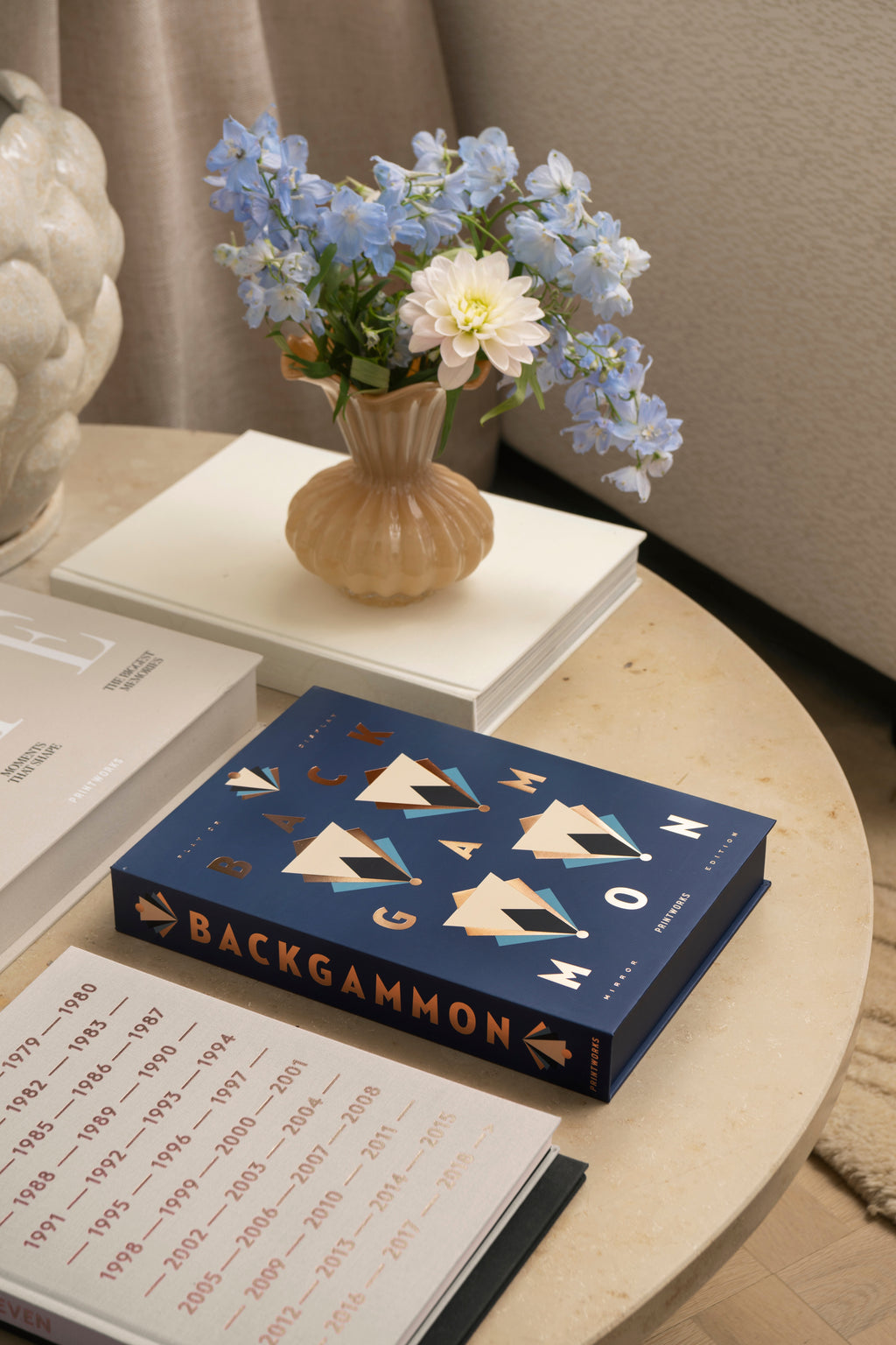 ART OF BACKGAMMON MIRROR - DARK BLUE