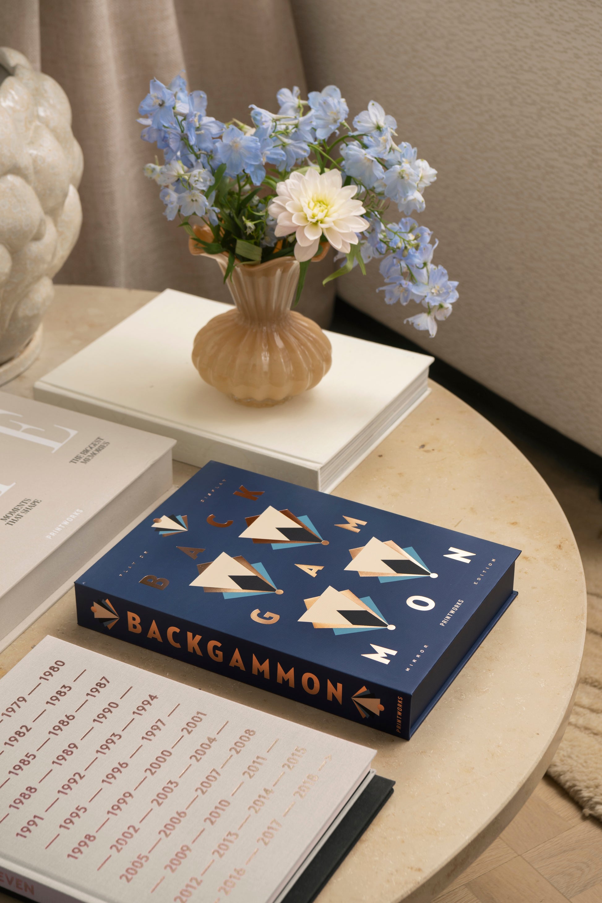 ART OF BACKGAMMON MIRROR - DARK BLUE