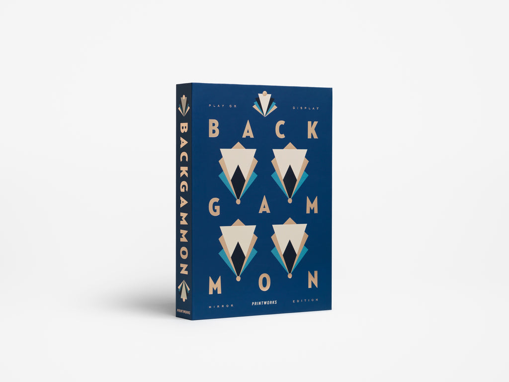ART OF BACKGAMMON MIRROR - DARK BLUE