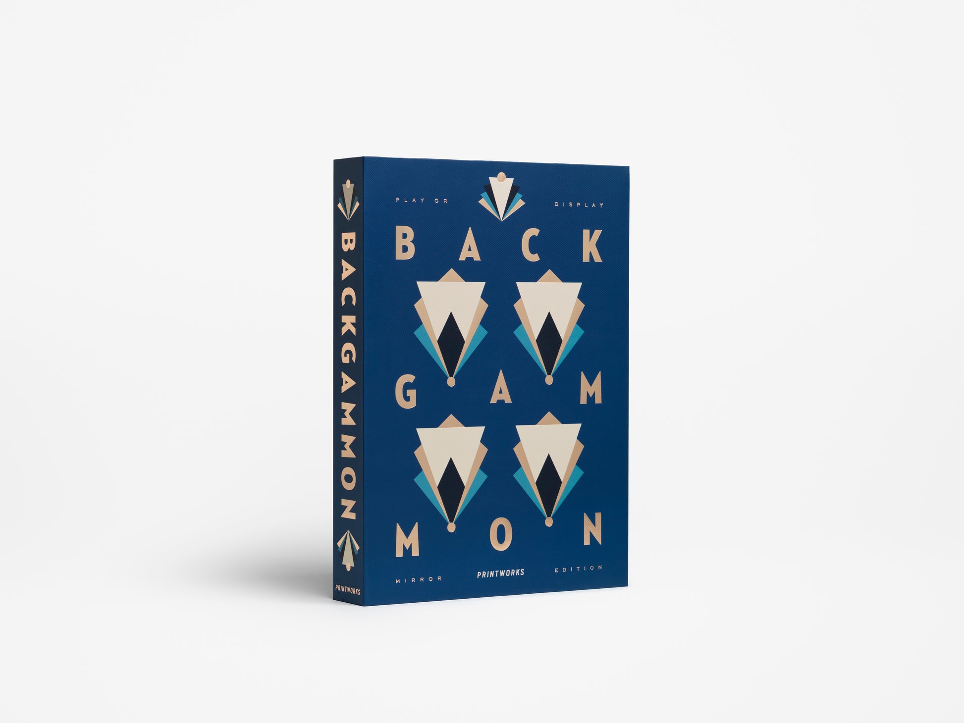 ART OF BACKGAMMON MIRROR - DARK BLUE