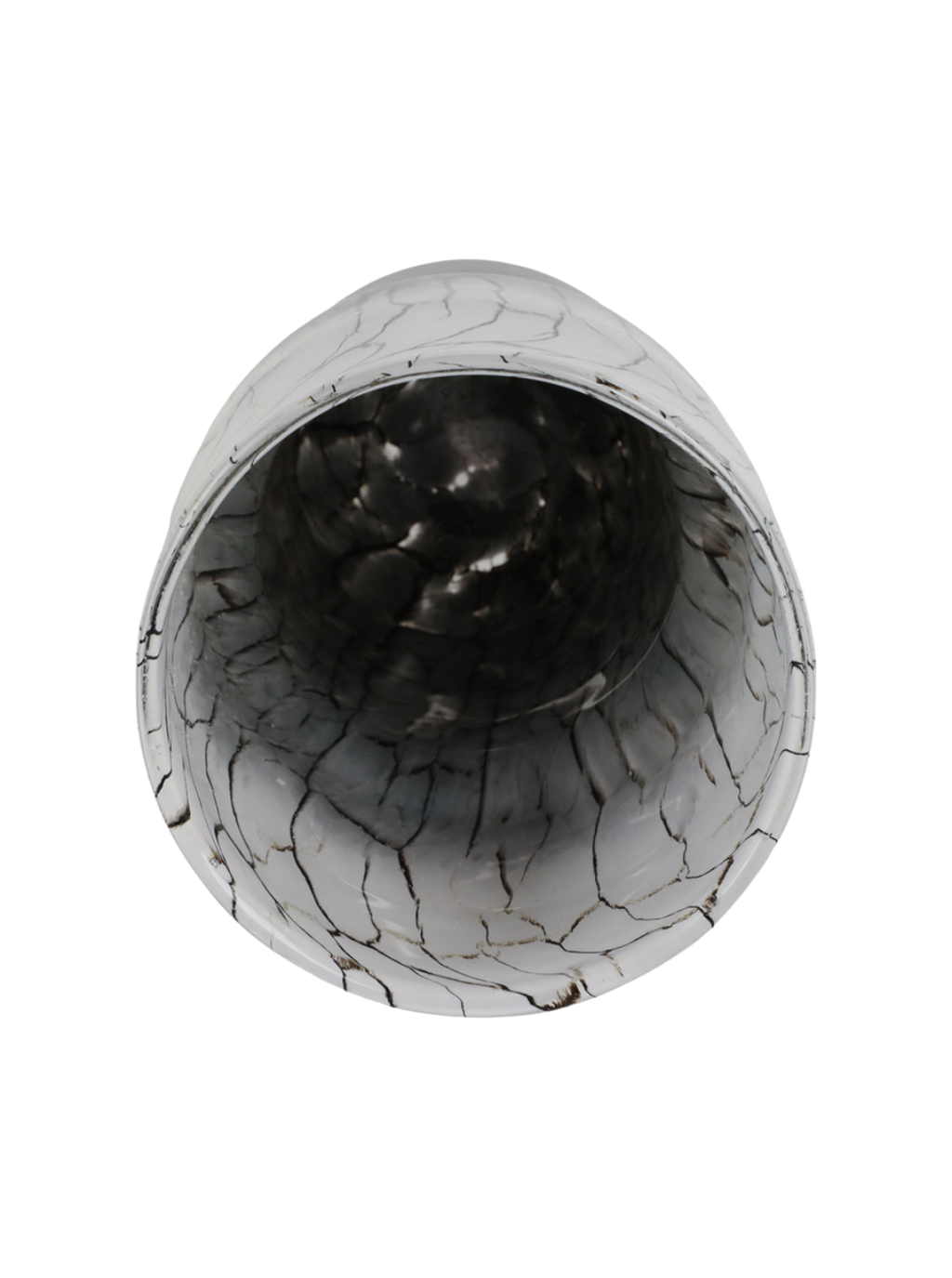 VASE ABSTRACT GLASS VEINING