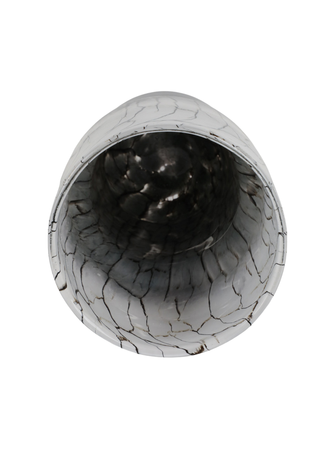 VASE ABSTRACT GLASS VEINING