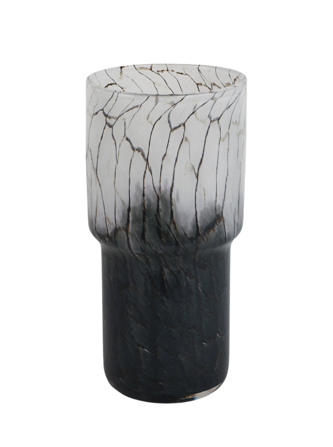 VASE ABSTRACT GLASS VEINING