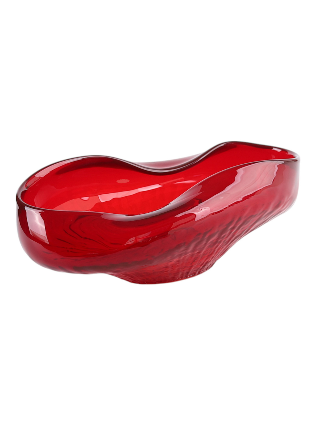 BOWL GLASS RED