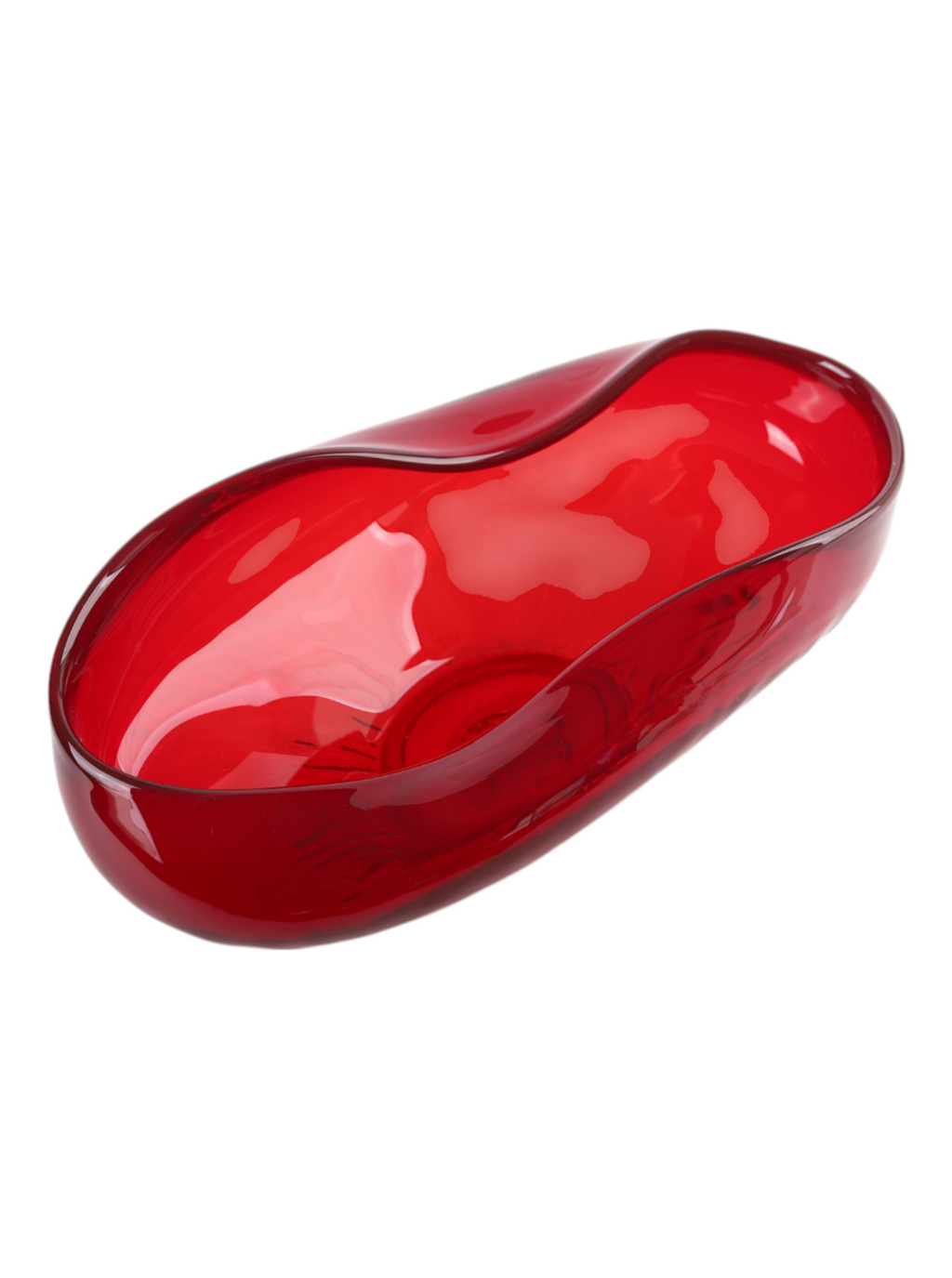 BOWL GLASS RED