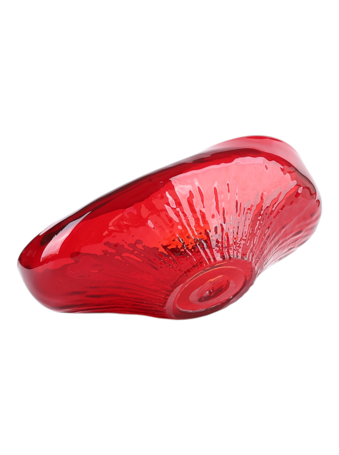 BOWL GLASS RED