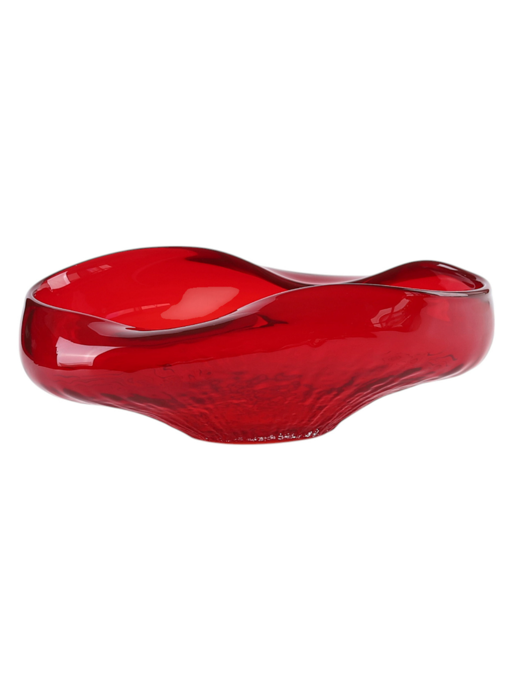 BOWL GLASS RED