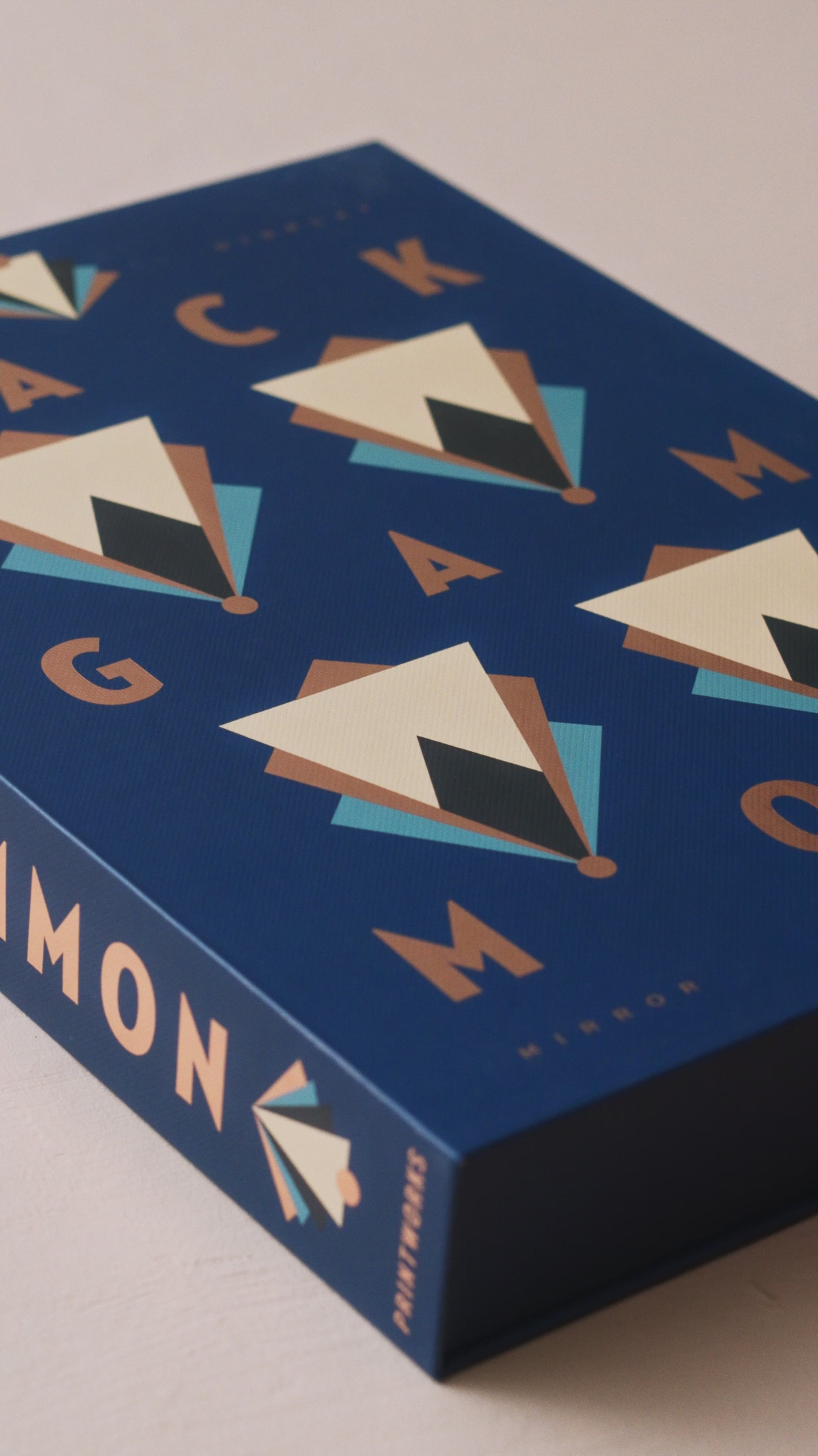 ART OF BACKGAMMON MIRROR - DARK BLUE