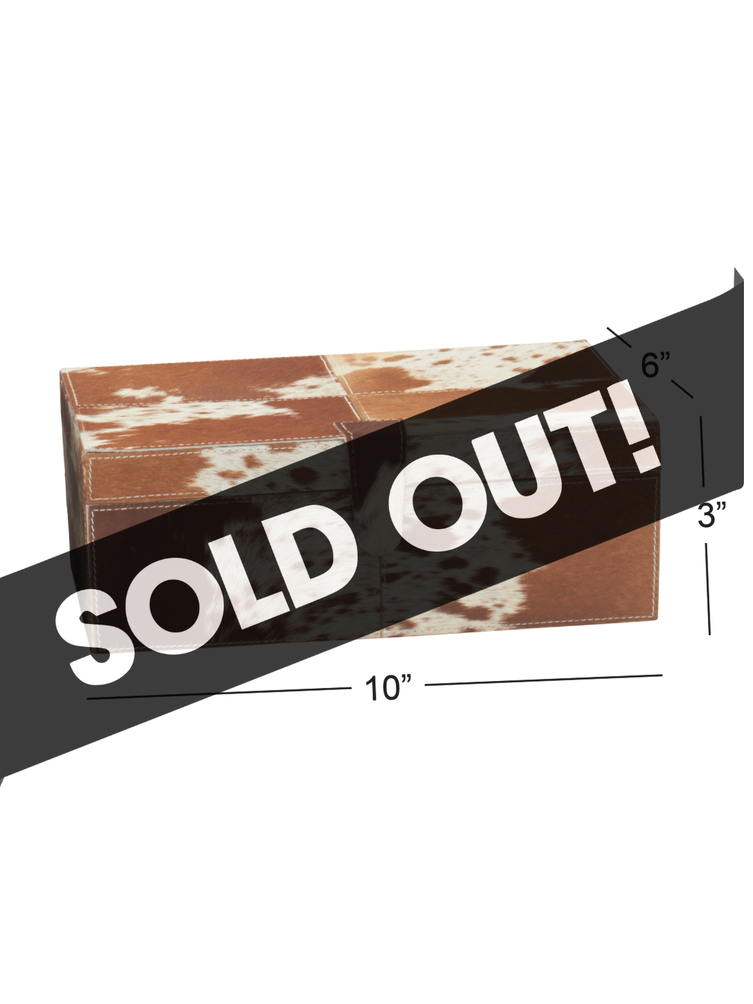 CAJA DE CUERO MARRON